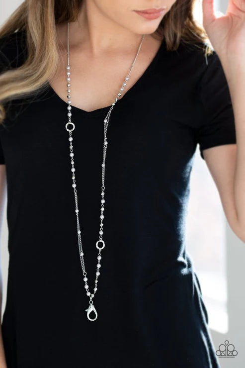 Paparazzi ♥ Really Refined - Silver ♥ Lanyard