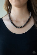 Paparazzi ♥ Posh Boss - Black ♥ Necklace