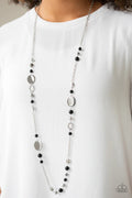 Paparazzi ♥ Serenely Springtime - Black ♥ Necklace