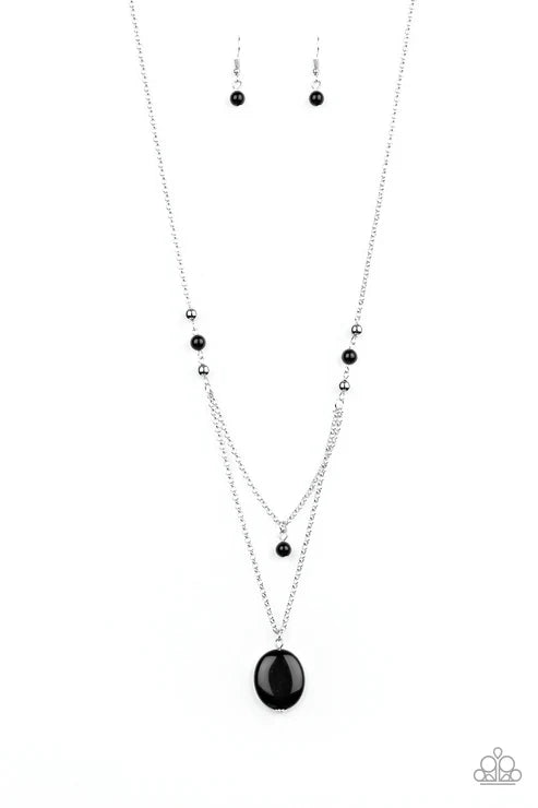 Paparazzi ♥ Time To Hit The ROAM - Black ♥ Necklace