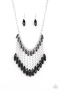 Paparazzi ♥ Venturous Vibes - Black ♥ Necklace
