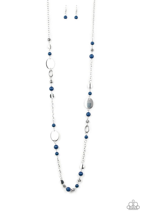 Paparazzi ♥ Serenely Springtime - Blue ♥ Necklace