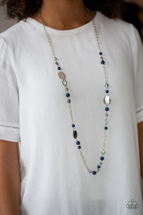 Paparazzi ♥ Serenely Springtime - Blue ♥ Necklace