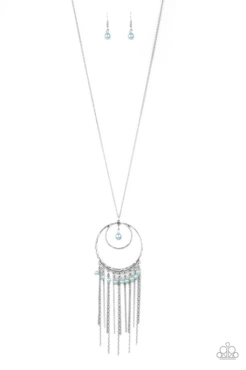 Paparazzi ♥ Out Of Bounds Shimmer - Blue ♥ Necklace