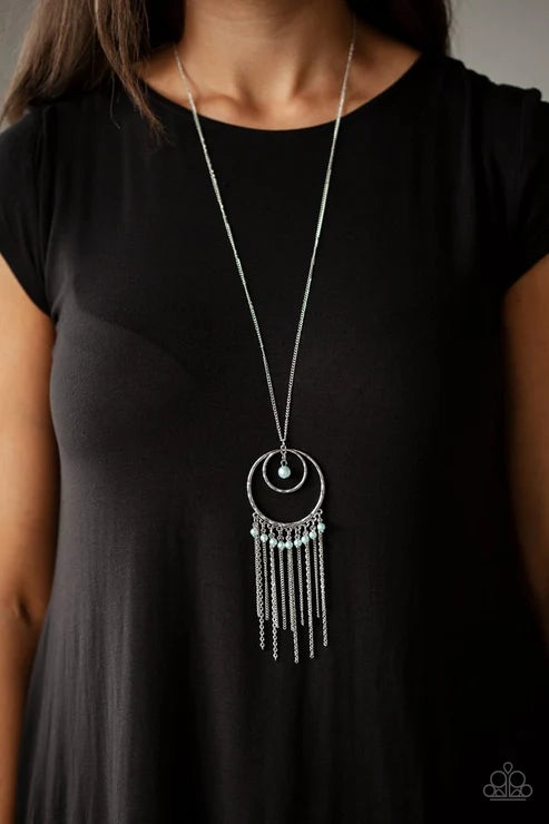 Paparazzi ♥ Out Of Bounds Shimmer - Blue ♥ Necklace