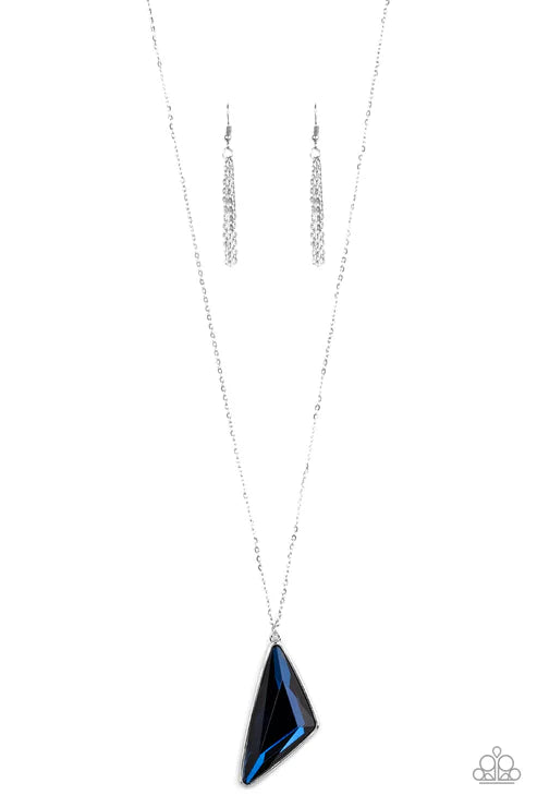 Paparazzi ♥ Ultra Sharp - Blue ♥ Necklace