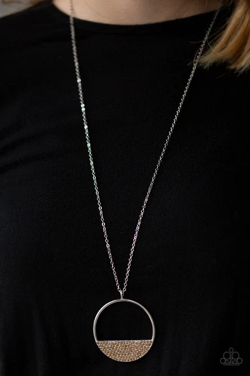 Paparazzi ♥ Bet Your Bottom Dollar - Brown ♥ Necklace