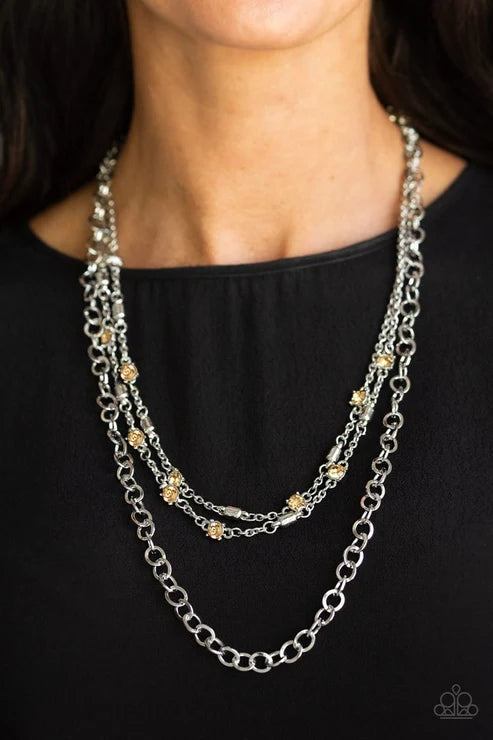 Paparazzi ♥ Metro Mixer - Brown ♥ Necklace