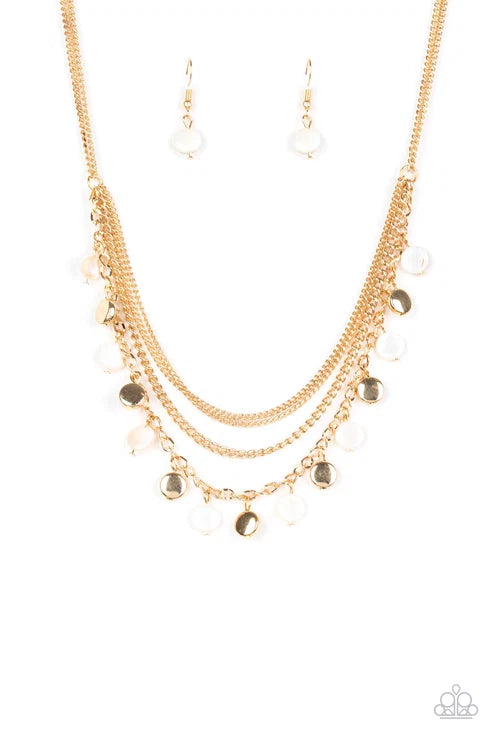 Paparazzi ♥ Beach Flavor - Gold ♥ Necklace