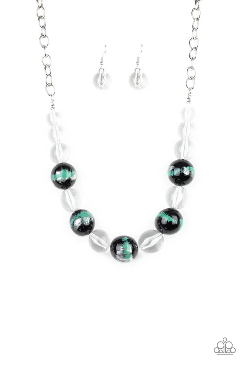 Paparazzi ♥ Torrid Tide - Green ♥ Necklace