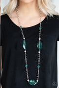 Paparazzi ♥ Crystal Charm - Green ♥ Necklace