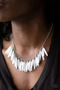 Paparazzi ♥ Full Of Flavor - White ♥ Necklace