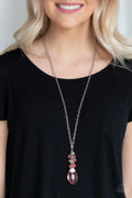 Paparazzi ♥ Crystal Cascade - Orange ♥ Necklace
