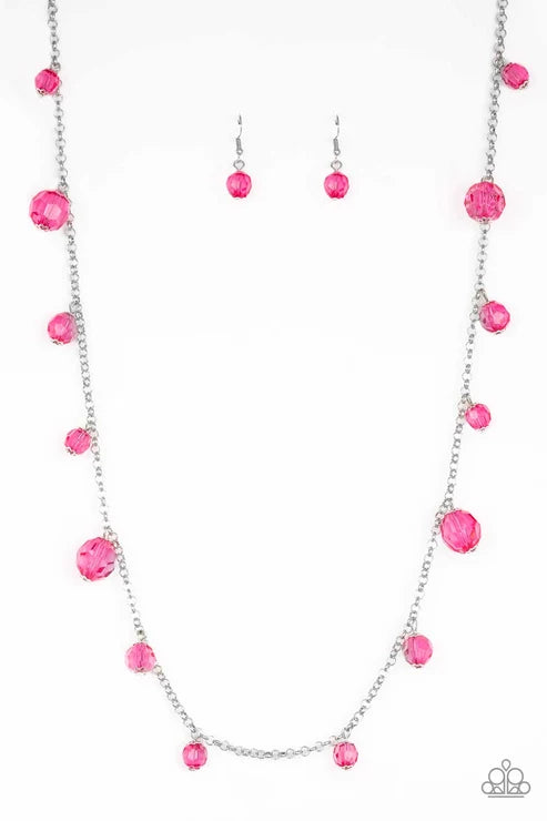 Paparazzi ♥ GLOW-Rider - Pink ♥ Necklace