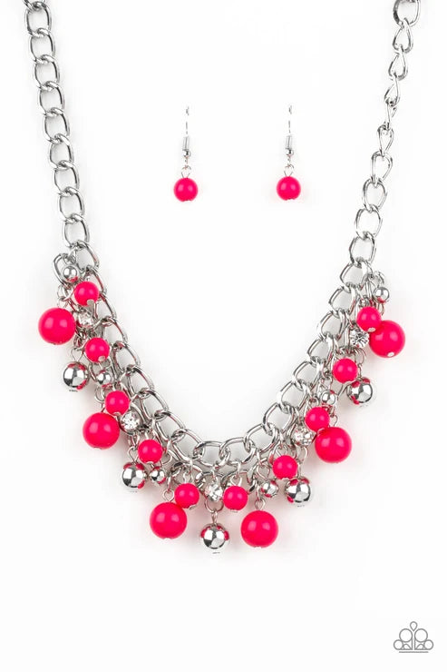 Paparazzi ♥ The Bride To BEAD - Pink ♥ Necklace