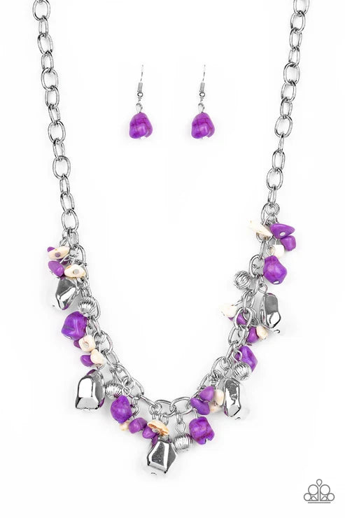 Paparazzi ♥ Quarry Trail - Purple ♥ Necklace