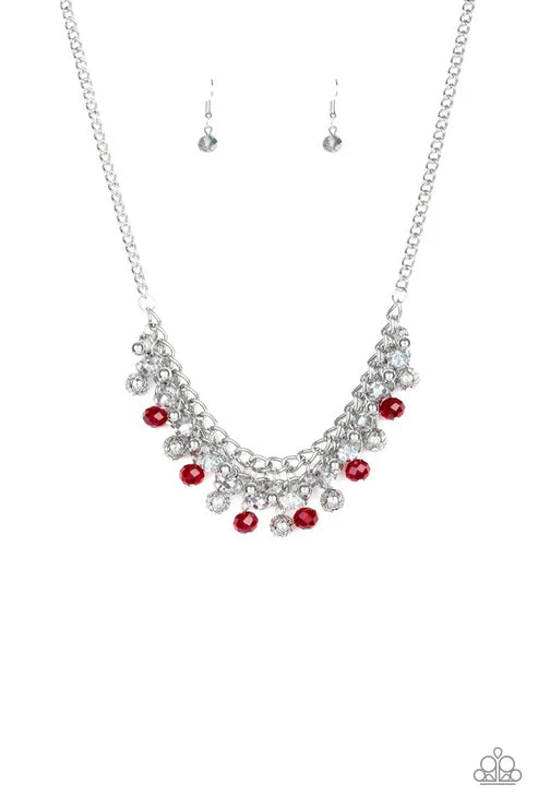 Paparazzi ♥ Party Spree - Red ♥ Necklace