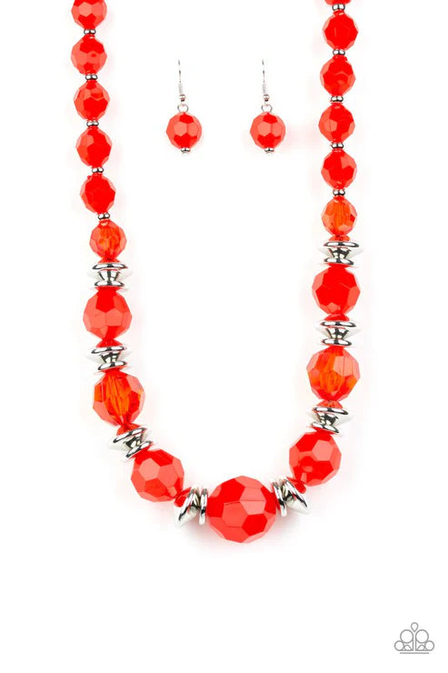 Paparazzi ♥ Dine and Dash - Red ♥ Necklace