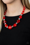 Paparazzi ♥ Dine and Dash - Red ♥ Necklace