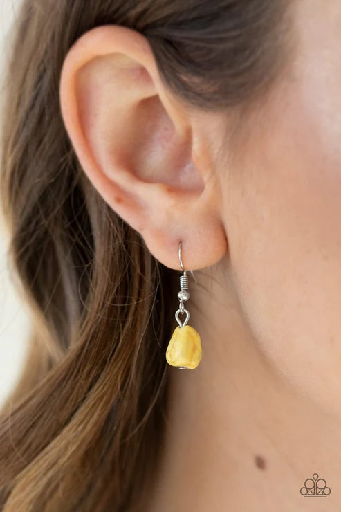 Paparazzi ♥ Quarry Trail - Yellow ♥ Necklace
