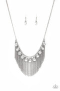 Paparazzi ♥ Bragging Rights - Silver ♥ Necklace