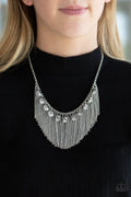 Paparazzi ♥ Bragging Rights - Silver ♥ Necklace