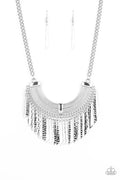 Paparazzi ♥ Impressively Incan - Silver ♥ Necklace