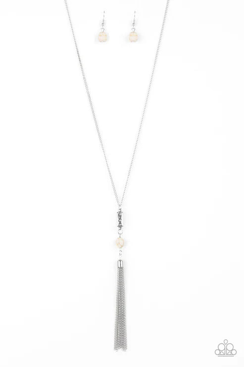 Paparazzi ♥ Wild Horse Wonder - White ♥ Necklace
