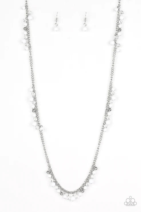 Paparazzi ♥ Miami Mojito - White ♥ Necklace