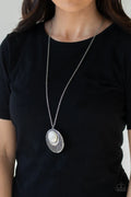 Paparazzi ♥ Medallion Meadow - White ♥ Necklace