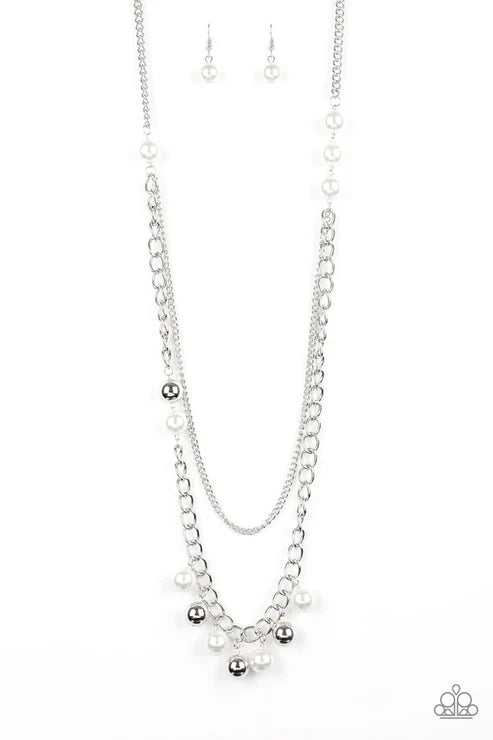 Paparazzi ♥ Modern Musical - White ♥ Necklace
