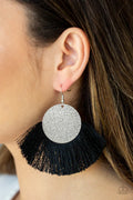 Paparazzi ♥ Foxtrot Fringe - Black ♥ Earrings