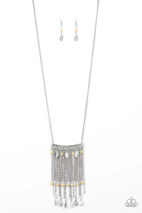 Paparazzi ♥ On The Fly - Yellow ♥ Necklace