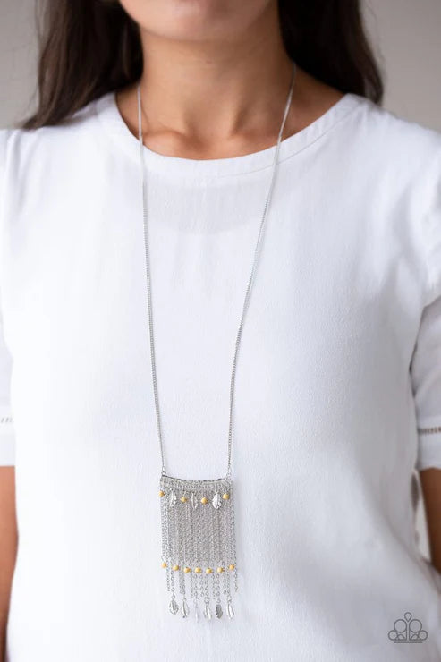 Paparazzi ♥ On The Fly - Yellow ♥ Necklace