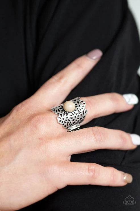 Paparazzi ♥ Flower Shower - Brown ♥ Ring