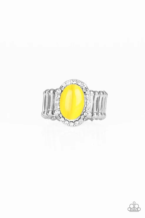 Paparazzi ♥ Laguna Luxury - Yellow ♥ Ring