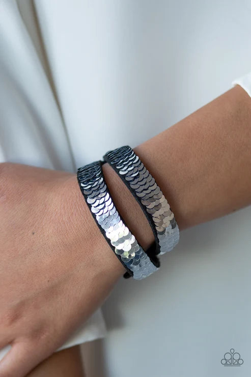 Paparazzi ♥ Under The SEQUINS - Blue ♥ Bracelet