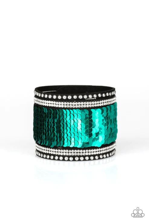 Paparazzi ♥ MERMAIDS Have More Fun - Green ♥ Bracelet