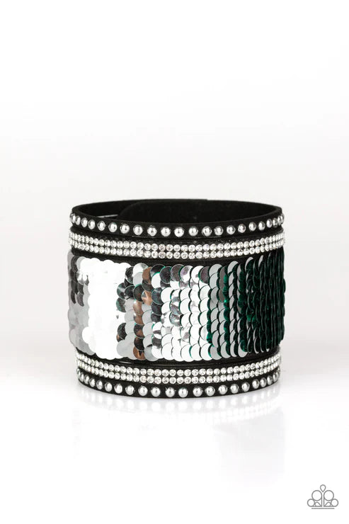 Paparazzi ♥ MERMAIDS Have More Fun - Green ♥ Bracelet