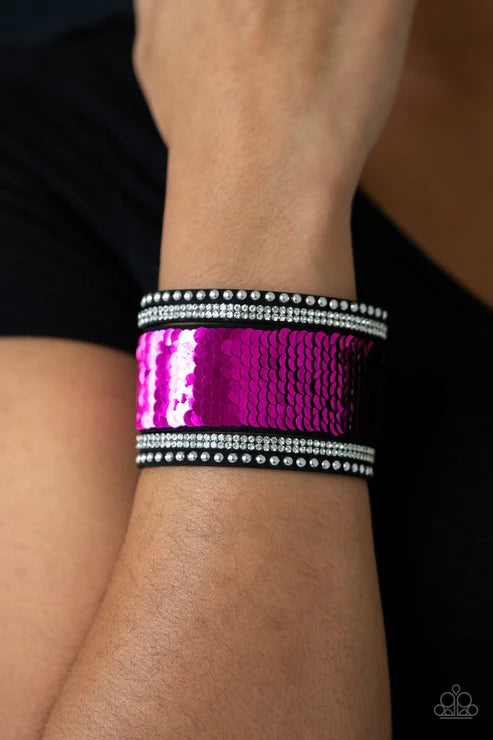 Paparazzi ♥ MERMAIDS Have More Fun - Pink ♥ Bracelet
