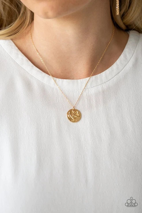 Paparazzi ♥ Home Is Where Mom Is - Gold ♥ Necklace