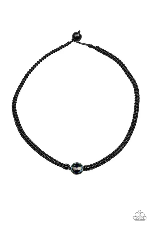 Paparazzi ♥ Go Climb A Mountain - Blue ♥ Mens Necklace