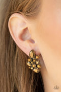 Paparazzi ♥ Galaxy Glimmer - Brass ♥ Post Earrings
