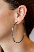 Paparazzi ♥ Full On Radical - Black ♥ Earrings