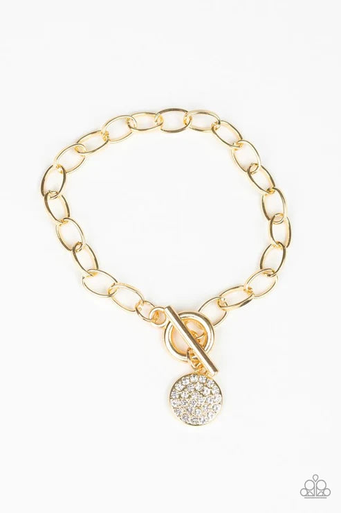 Paparazzi ♥ BLING In The New Year - Gold ♥ Bracelet