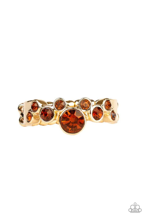 Paparazzi ♥ Sparkle Spree - Brown ♥ Ring
