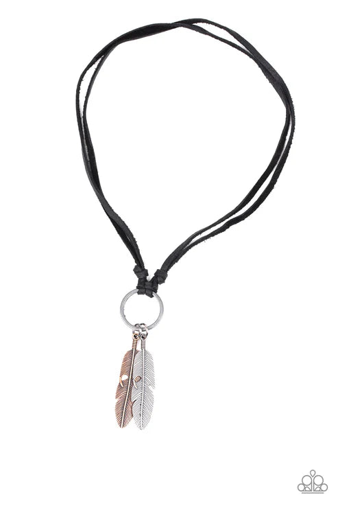 Paparazzi ♥ Sky Walker - Black ♥ Mens Necklace