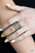 Paparazzi ♥ Textile Bliss - Silver ♥ Ring