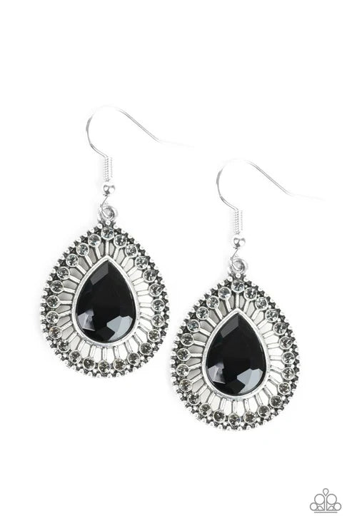 Paparazzi ♥ Limo Service - Black ♥ Earrings