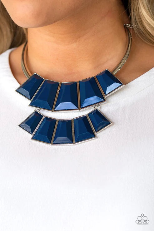 Paparazzi ♥ Lions, TIGRESS, and Bears - Blue ♥ Necklace